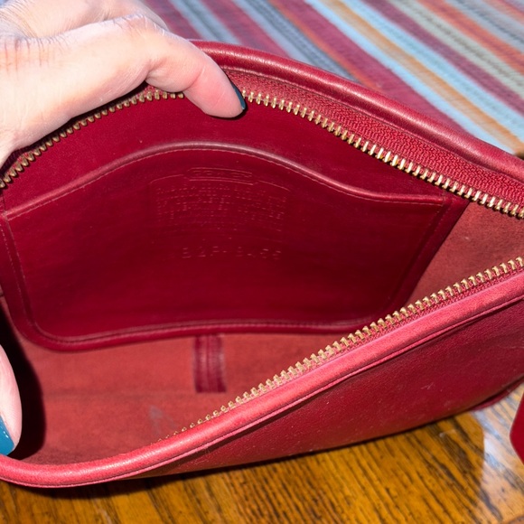 Coach 9455 red Leather purse vintage - Picture 4 of 13
